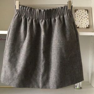 JCrew Gray-marled Mini Skirt. Size 2.